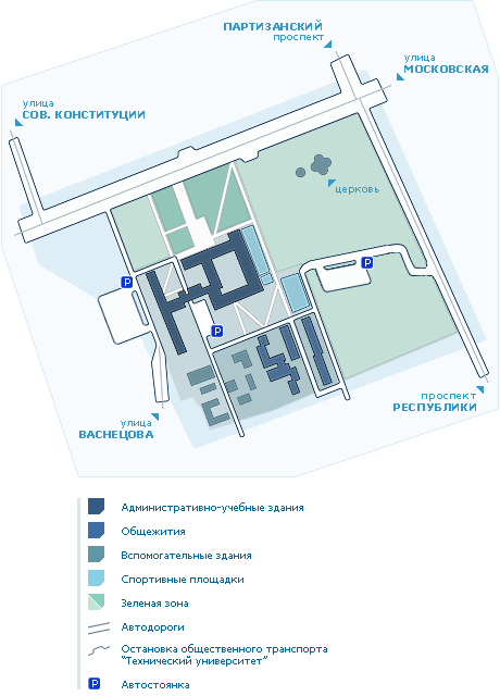 Пгупс карта кампуса